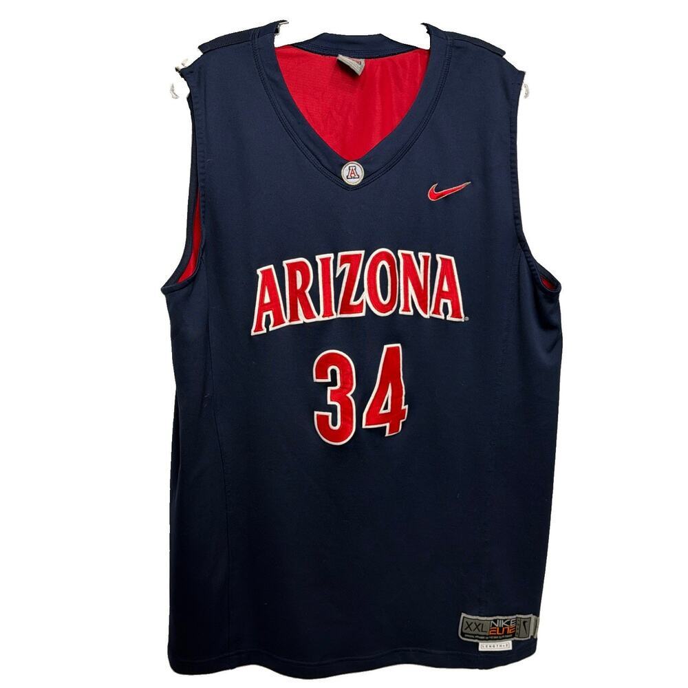 Vintage Arizona Wildcats Men’s Size XXL Nike Elite Navy Basketball Jersey #34